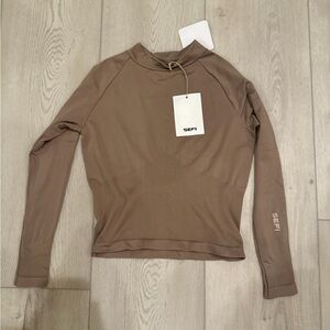 Women's Tan Long Sleeve Top
